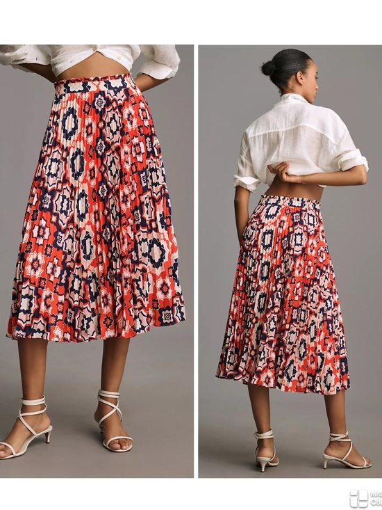 Anthropologie Dresses & Skirts - Anthropologie Maeve The Valerie Pleated Midi Skirt